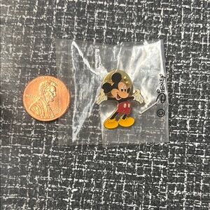 Vintage Disney Mickey Mouse Kids Pin - Red, Black, and Yellow